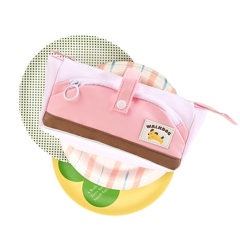 Bolsas de lápiz de gran capacidad, leche encantadora, bolsas de lápiz de alto valor facial, bolsas de papelería, bolsas de papelería resistentes a la suciedad, al por mayor