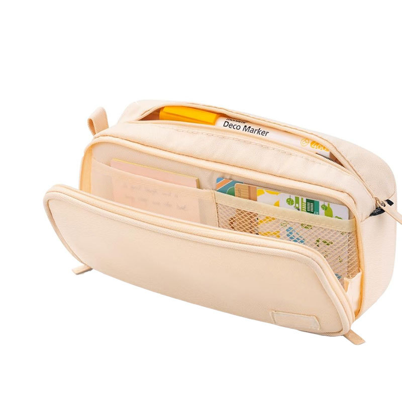 Capacious pencil case, storage, durable school stationery, organizer bag 6