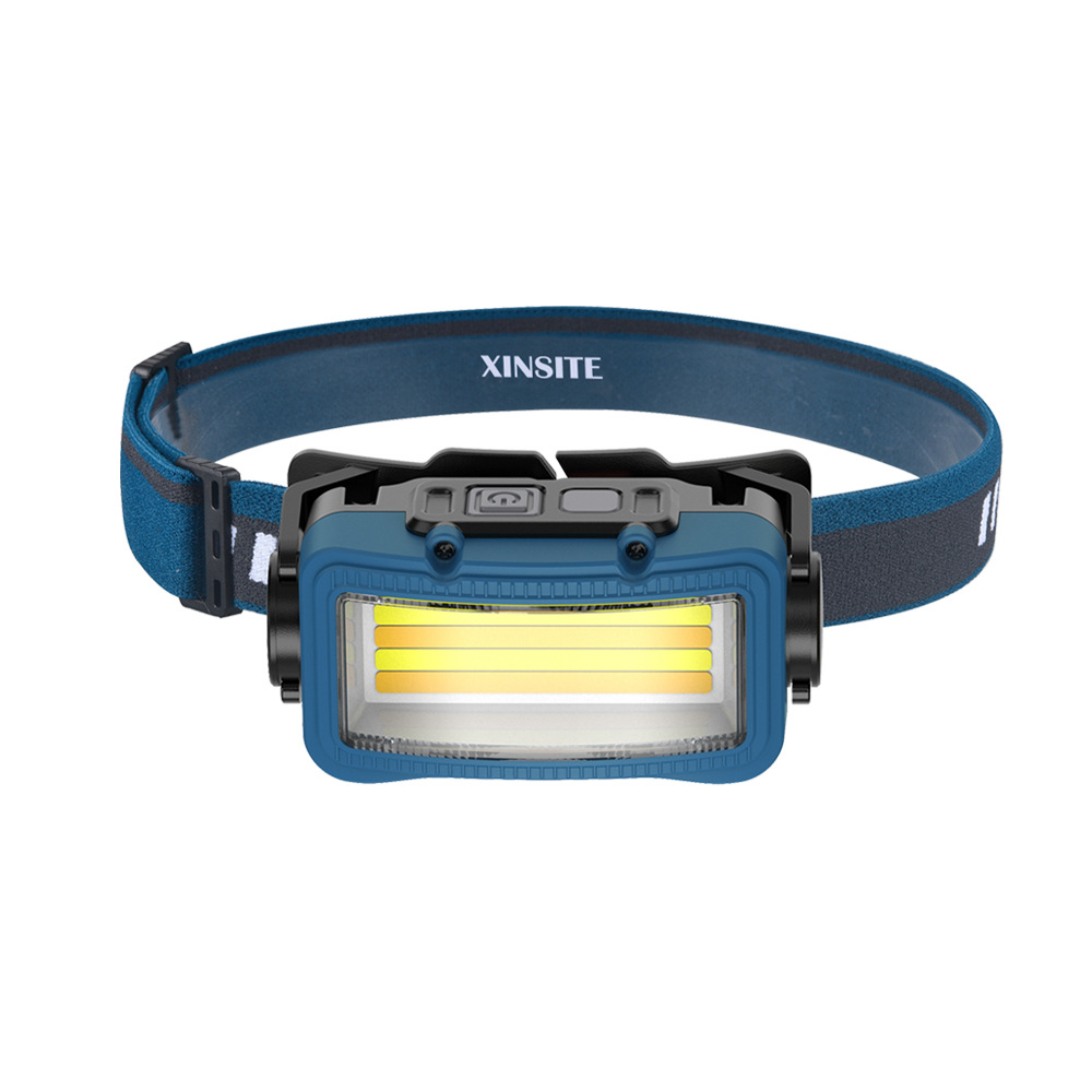 Faro transfronterizo Luz de pesca nocturna luz de conducción al aire libre USB recargable luz impermeable larga resistencia reflector