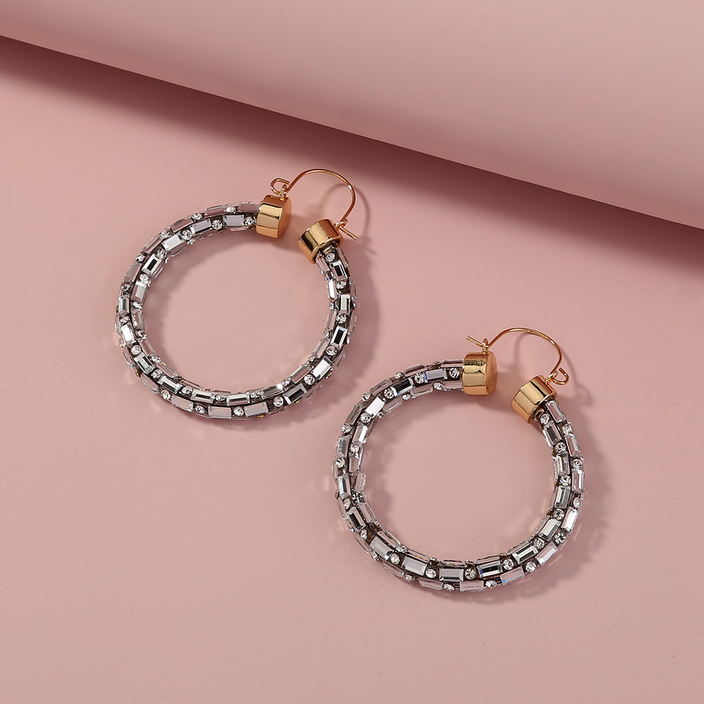 New Fashion Exaggerated Hoop Earrings Set display picture 8