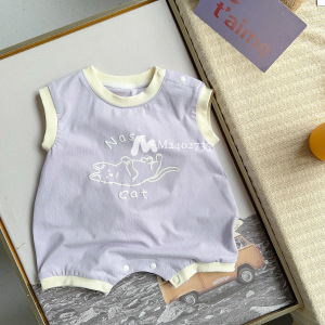 [Liquidación de verano para bebés y niños] mono de bebé verano nuevo traje de bebé ligero y transpirable