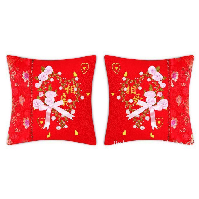 Jinhao bordado fábrica al por mayor hecho a mano bordado Cruz puntada DIY cinta bordado cojín almohada Guangzhou 04