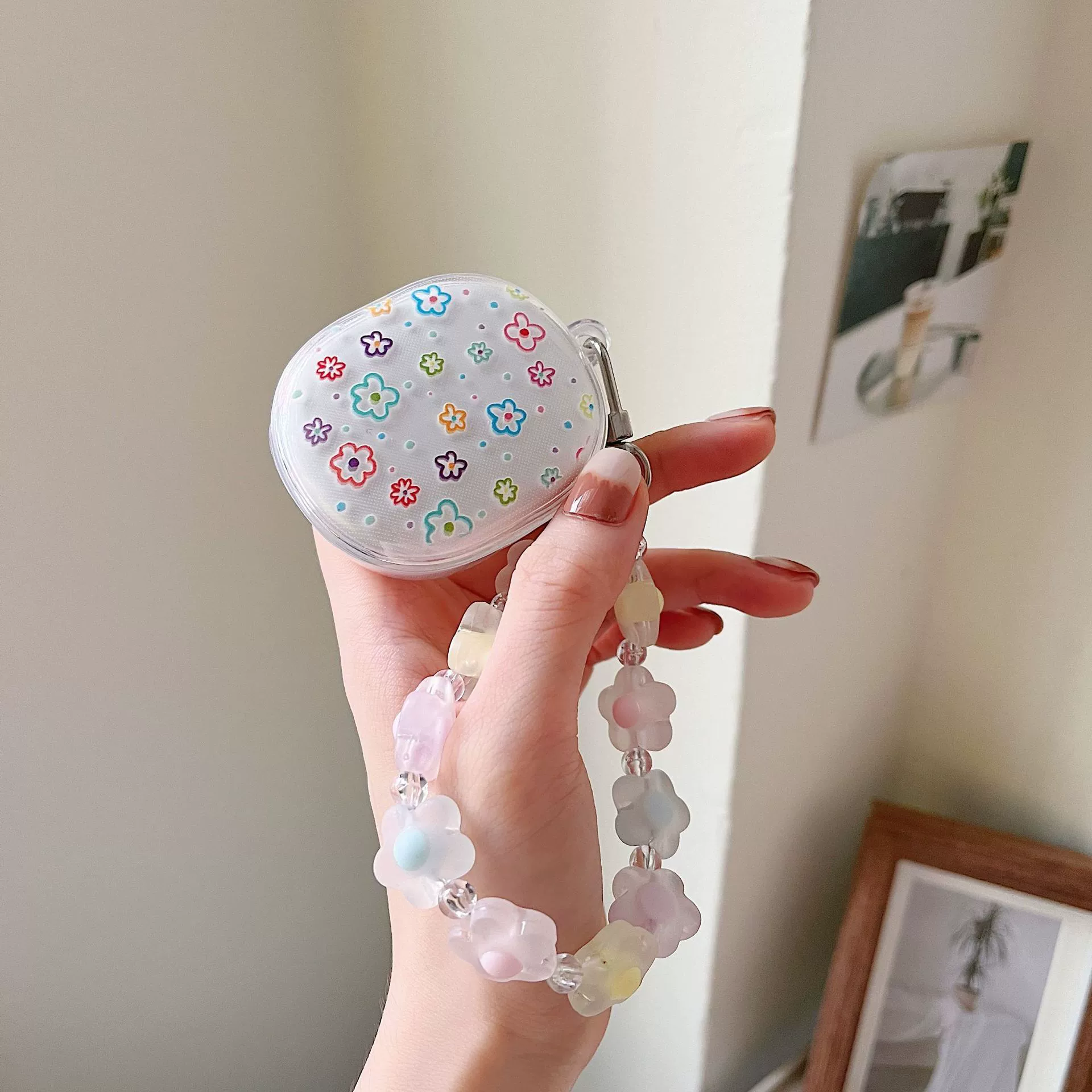 Совместимые наушники, прозрачный защитный чехол, милый браслет, Bluetooth