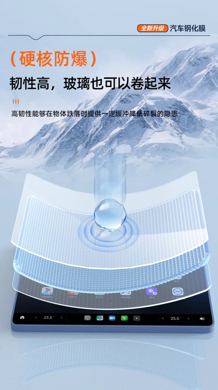 25 Models of Zeekr 007Gt Central Control Navigation Tempered Film Screen Film Car Interior Decoration Supplies Modification Accessories Gt