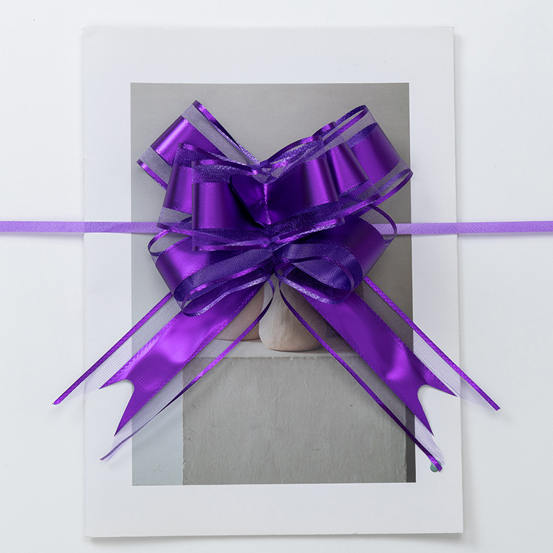 Ribbon colorido dibujo de flores colorido carro de boda decoración de regalo embalaje mariposa sala de boda escalera de techo mate nieve dibujo de flores