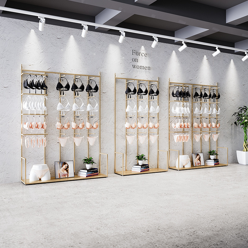 Underwear Store Display Rack, Bra Rack, Underwear and Lingerie Store Display Rack, Wall-Mounted Underwear Rack, Storage Shelf