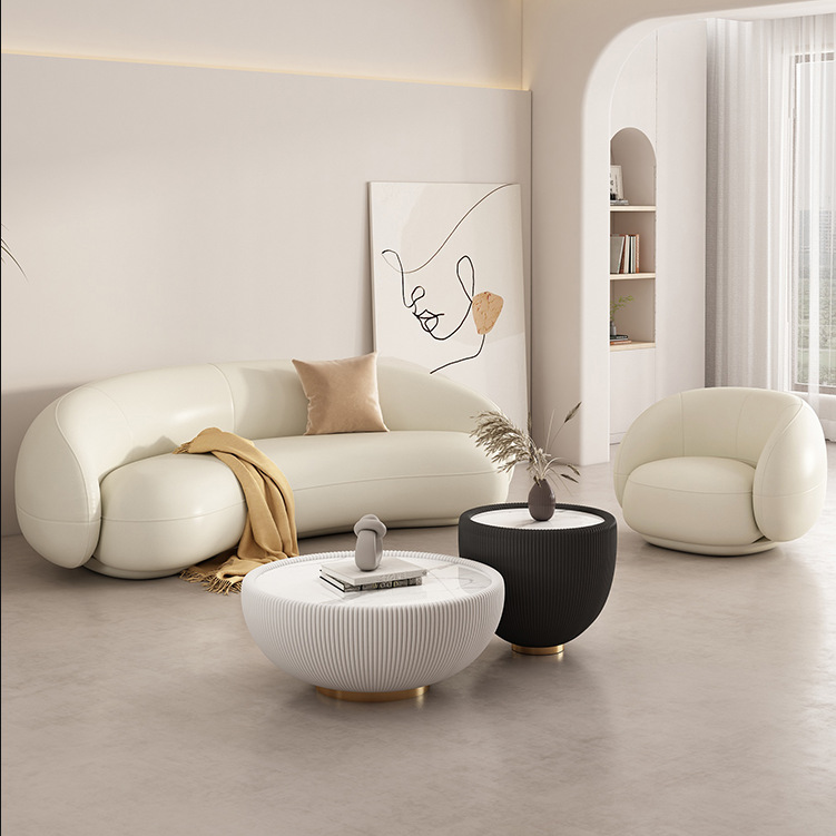 Nordic Curved Sofa Living Room Clothing Store Beauty Salon Rest Area Shaped Sofa Office Business Reception Negotiation