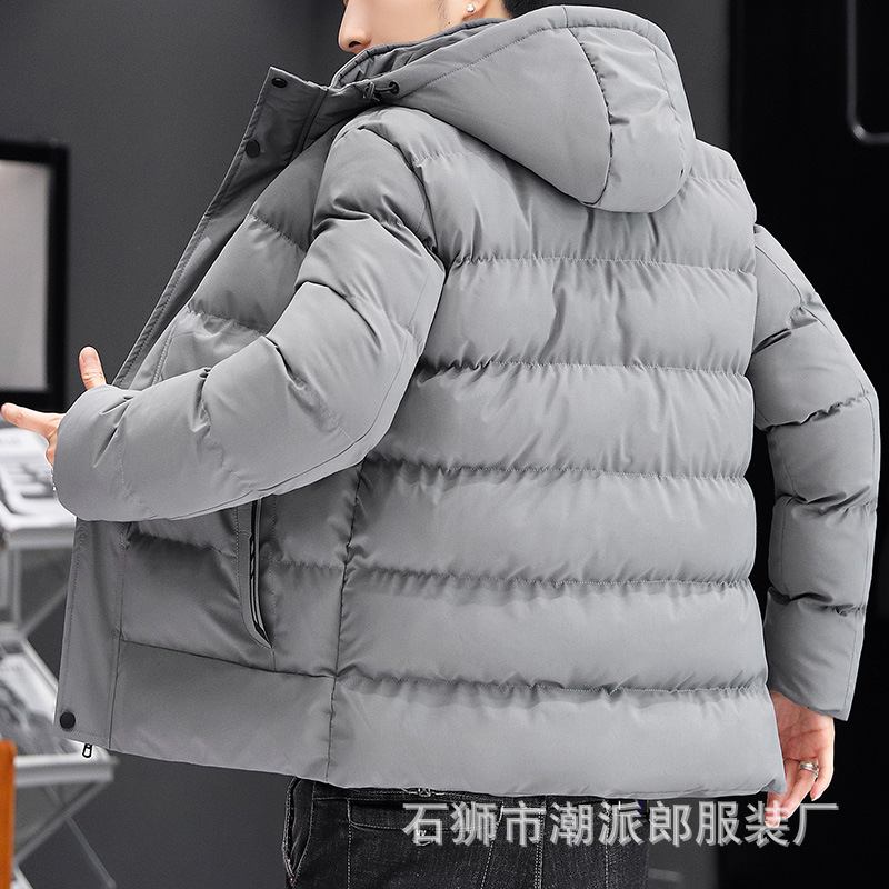 2022 nuevos hombres de invierno de algodón acolchado abrigo de invierno de los hombres de estilo coreano cálido abrigo de algodón acolchado de los hombres guapo moda casual