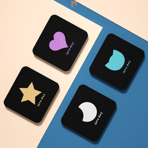 Handheld mirror portable makeup mirror student folding double-sided mirror girls high-definition makeup artifact creative pocket portable