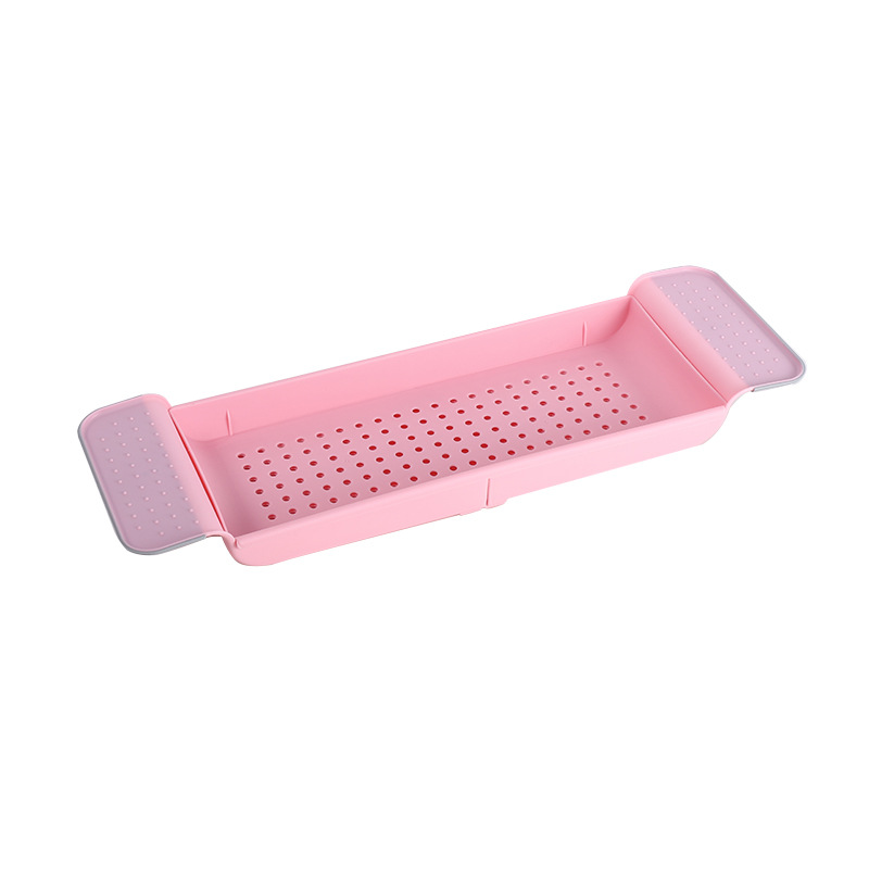 Estante de plástico para baño en casa Canasta de drenaje retráctil para frutas y verduras Canasta de drenaje para fregadero de cocina