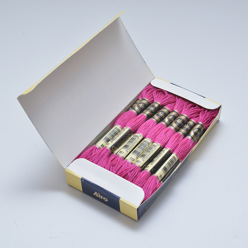 Manufacturer wholesale 50-100 colors embroidery thread handmade diy accessories cross stitch embroidery thread polyester insole thread