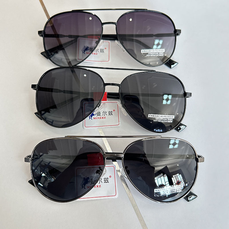 New high-resolution polarized sunglasses, fashionable square frame, personalized dual-beam sunglasses, everyday driving, classic retro frog sunglasses