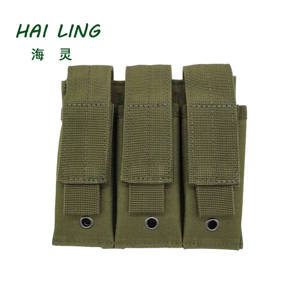 Tactical Triple Clip Bag Multi-purpose Hanging Bag Bullet Bag Molle Tactical Vest Accessory Bag Ammunition Storage Bag