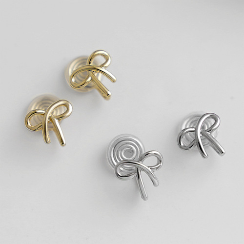 Painless Mosquito Repellent Coiled Ear Clips for Women without Ear Holes Bow Earrings Temperament Ins Style Simple Cold Style Earrings Cute
