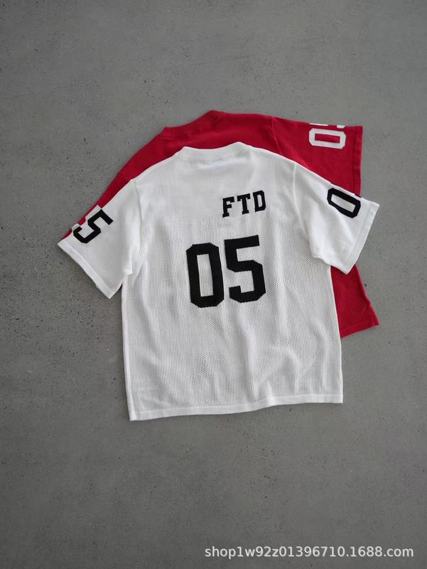 ギャングニットサッカー半袖数枚！春夏トレンドレトロジャージニット半袖Tシャツ男女兼用|undefined