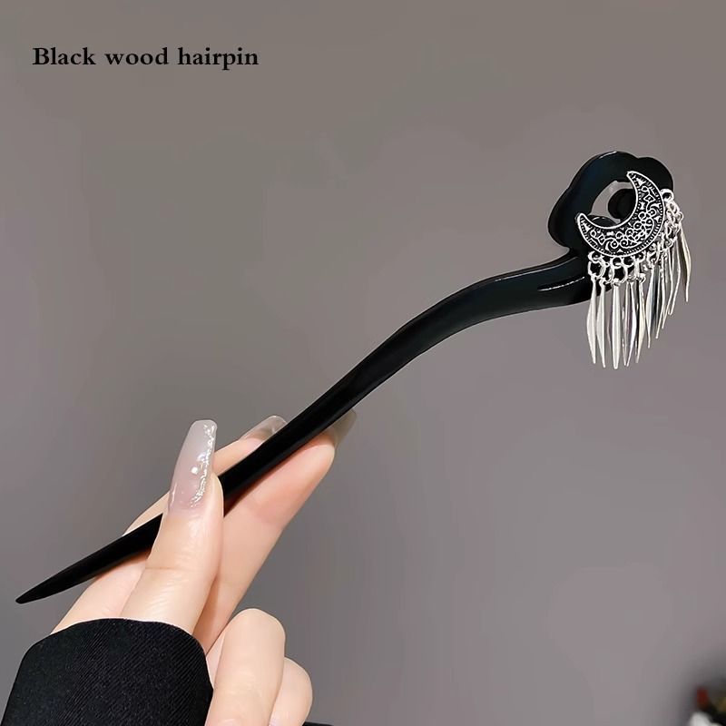 Nuevo estilo chino antiguo clip de cabello para mujeres acristaladas clip de brillo de brillo de alto nivel nuevo estilo chino clip de cabello simple clip