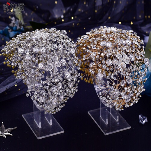 Youlapan bridal headwear European and American cross-border rhinestone handmade rhinestone hair accessories headband jewelry accessories wholesale HP240