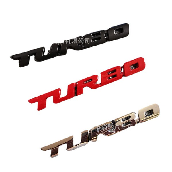 Automobile alloy modified turbocharged Turbo metal car sticker…
