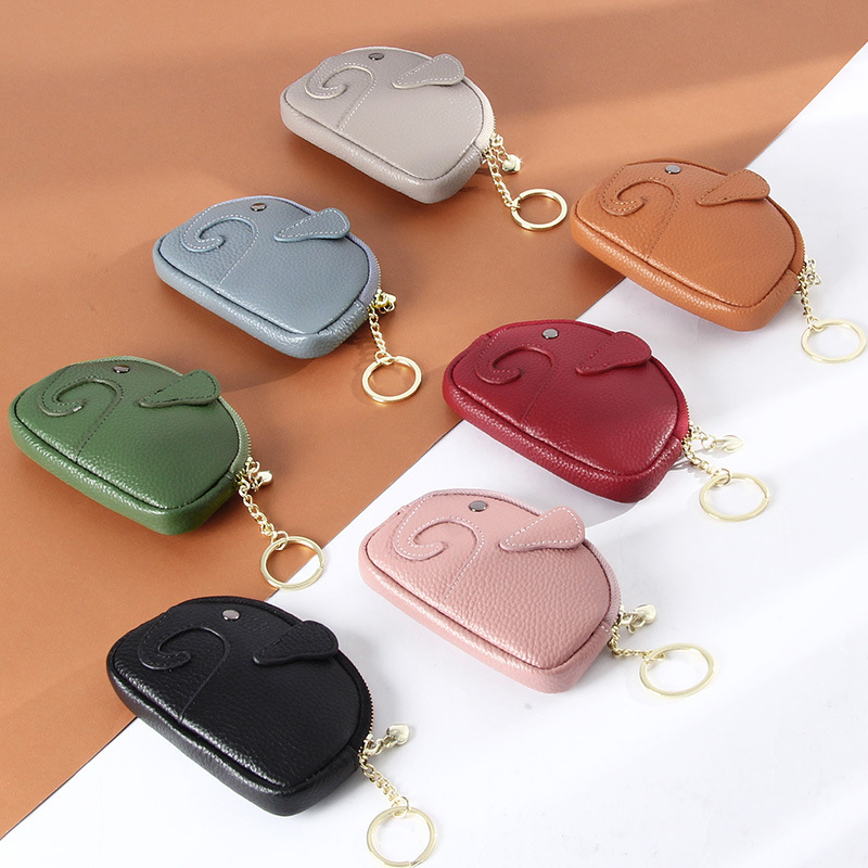2026 New Cute Ins-Style Elephant Coin Purse Creative Japanese-Style Mini Coin Purse for Women