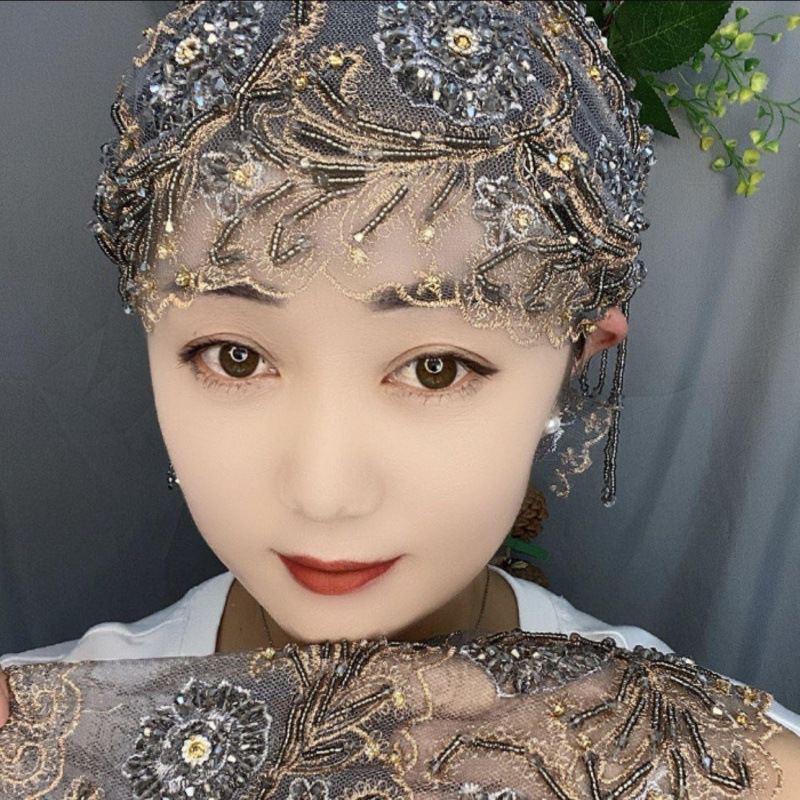 Nuevo bordado chal red red toallas bordadas sombrero hecho a mano pañuelo de encaje bolsa