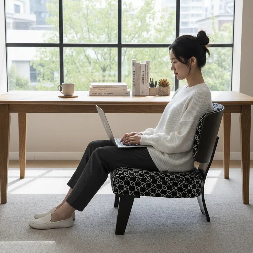 Popular Nordic Designer Light Luxury Simple Black and White Plaid Tiger Chair Leisure Chair Living Room Study Home Single Chair