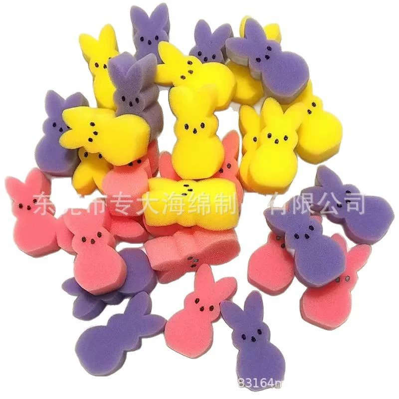 Прямые поставки с фабрики: декоративные кролики из губки для украшения ваз, цветочных композиций, красочные кролики для декора.