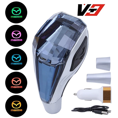 Cab and accessories | Trade Car Modification Luminous Crystal - mazda-blue-crystal-with-light-on-both-sides