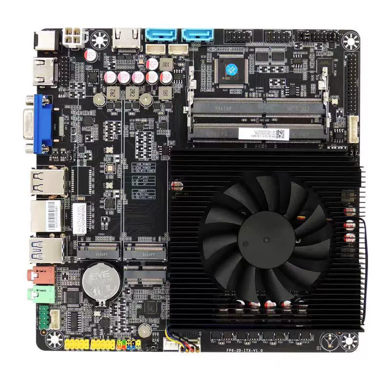 AMD R5-5500U 5600U материнская плата «всё в одном» промышленного управления, сборка материнской платы, демонстрация поддержки двойной сети