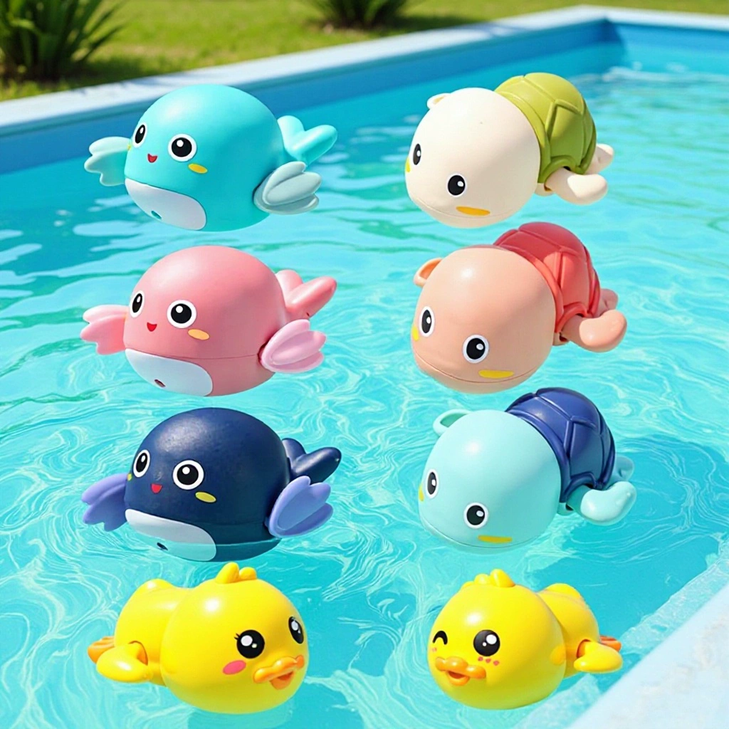 Летняя игрушка для воды для ванны, пингвин, дельфин