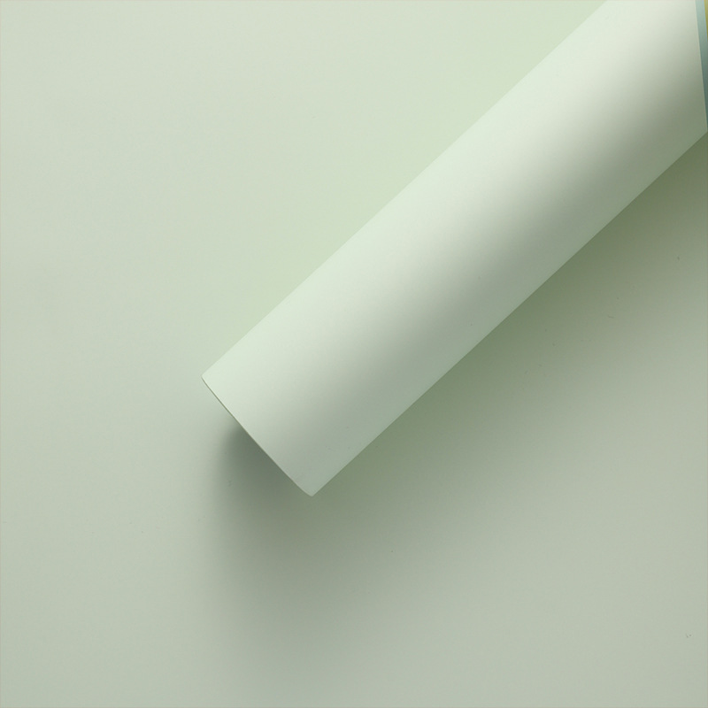 Nuevo paquete de ramo de flores 8.5 seda elegante viento de niebla matte papel de embalaje impermeable espesado papel de color sólido florista