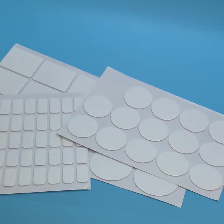 透明纳米无痕点点胶盲盒手工胶圆形方形亚克力双面胶贴可移圆点胶