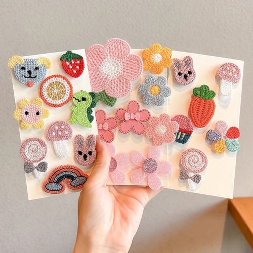 Baby Hair Clips with Velcro Magic Stickers for Babies, Fringe Hair Clips for Toddlers, Baby Hair Accessories, Infant Hairpins, Children's Hair Ornaments