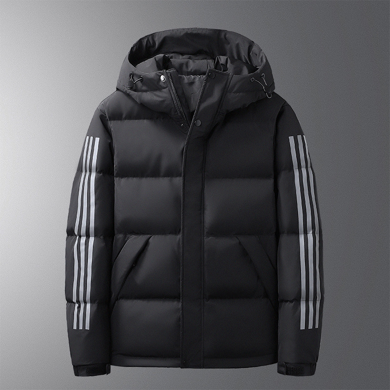 AliExpress Comercio exterior Otoño e Invierno de los hombres de algodón acolchado casual de algodón acolchado chaqueta de los hombres abajo Chaqueta de algodón acolchado chaqueta con capucha abajo chaqueta de los hombres