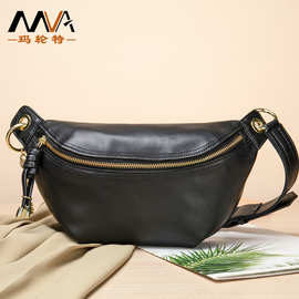 Ladies shoulder bag新款复古斜挎包机车头层牛皮轻奢单肩手机包