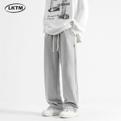 LKTMメンズ # グレースポーツパンツ男性青少年ゆるいストレート引きひもファッション