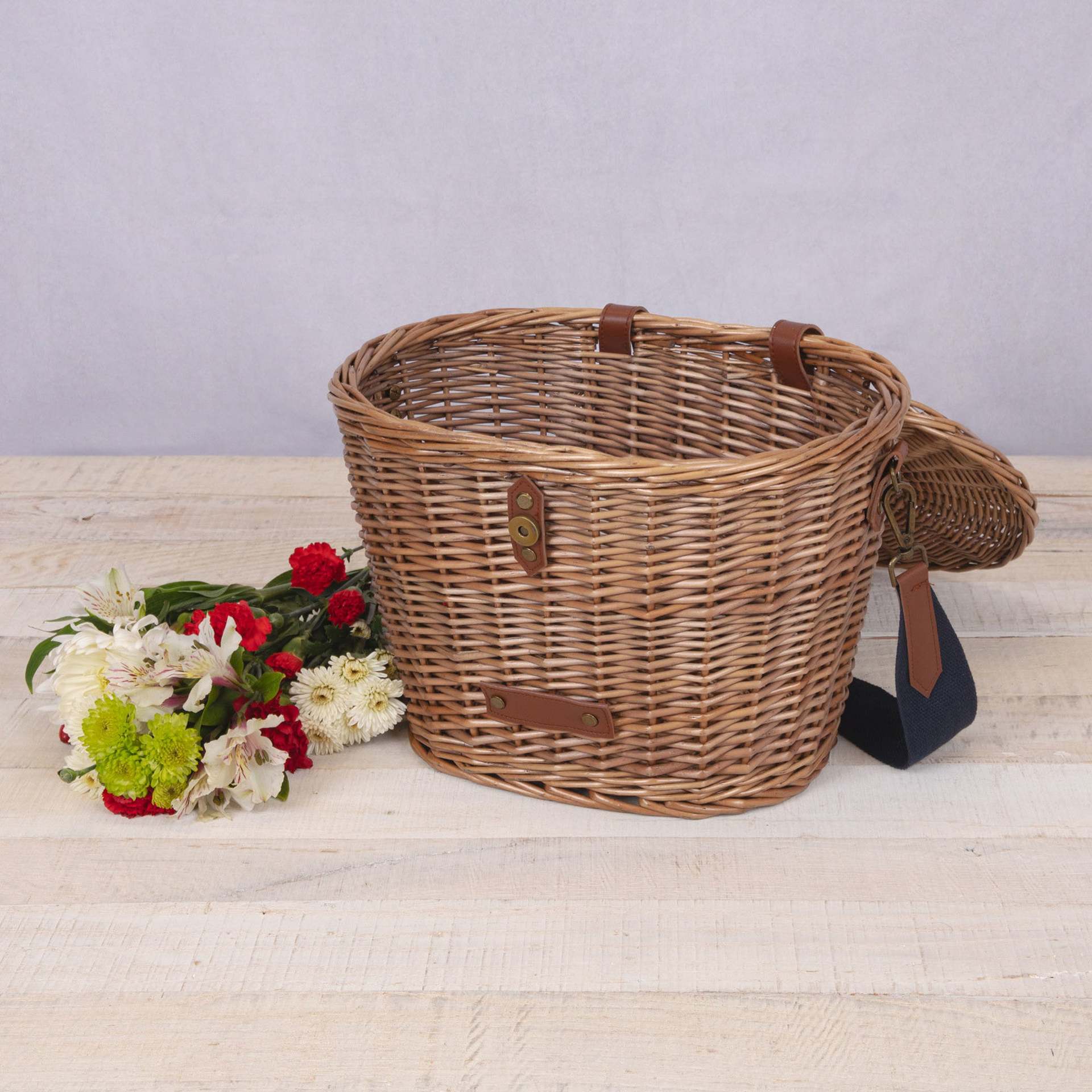 Comercio exterior personalizado canasta de picnic de caña canasta de bicicletas canasta de regalos canasta de compras canasta de frutas al aire libre canasta de sauce