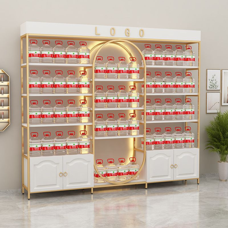 化妆品展示柜货柜美容院产品展示架网红直播置物架美甲理发店货架