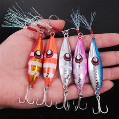 Cross-border 30g 40g 60g offshore fishing small iron plate laser stripe lead fish hard bait casting bait mackerel bait offshore boat fishing