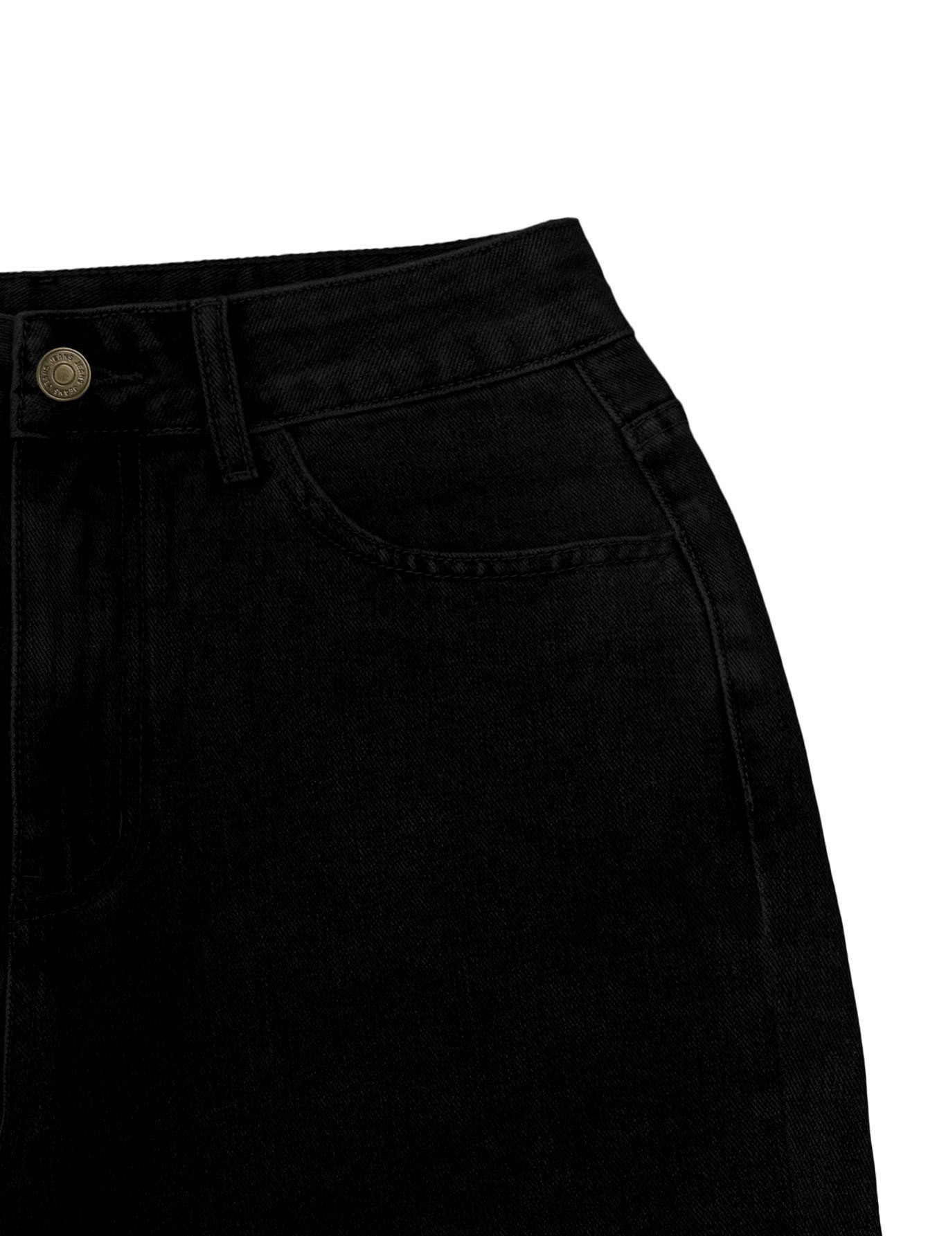 Women's Clothing High Waisted, Bow Tie Patchwork Wide Leg Jeans For Women, Y2K Style, Loose Fit._ecoleips.com