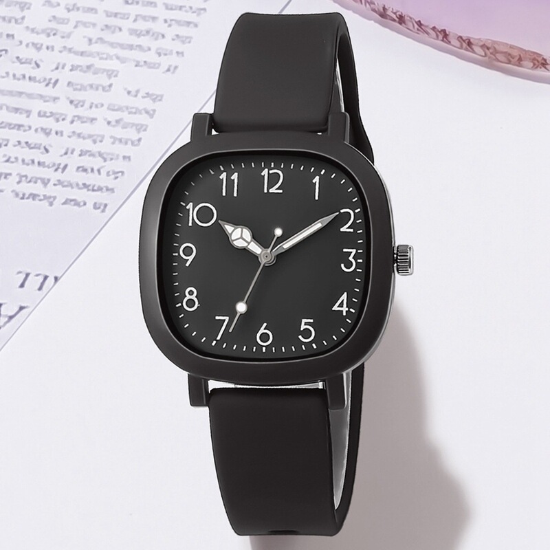 Hot-Selling Foreign Trade Women's Watch, College Style, Fashionable and Casual Square Watch, Versatile and Simple Women's Watch Wholesale
