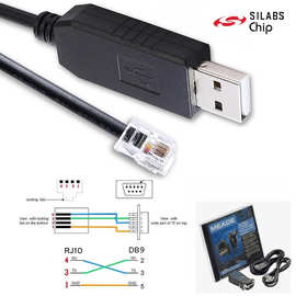 CP2102 USB RS232至RJ10 4P4C控制电缆 Meade ETX-125 LX90升级线