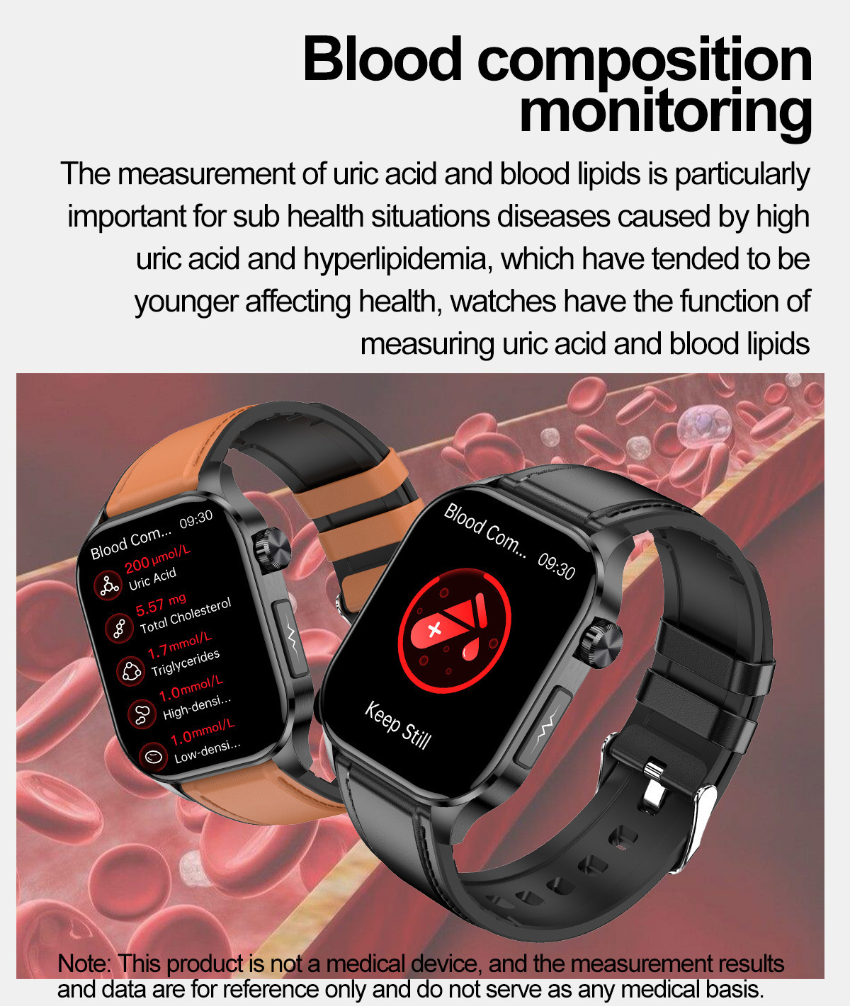 Smartwatch Mit Ekg Blutdruck Und Herzfrequenzmesser Unisex_voghion.com