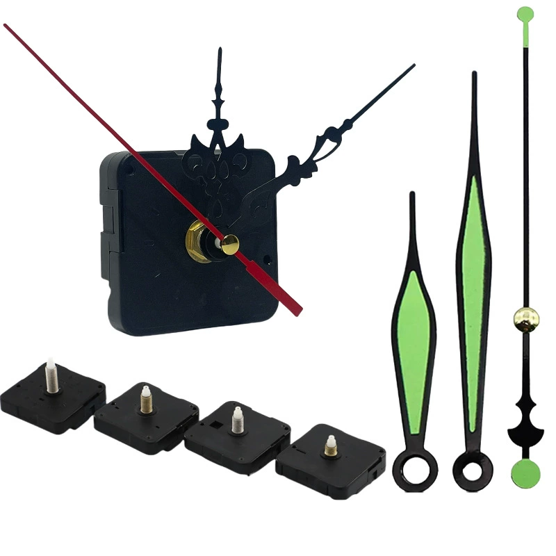 Бесшумный часовой механизм для настенных часов с часовой и минутной стрелками, кварцевый механизм, светящаяся декоративная роспись, аксессуары для настенных часов в стиле вышивки крестом.