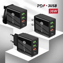 ��ƷPD+3USB������� 36W QC3.0���5V/4A�֙C�����^ A+C���^