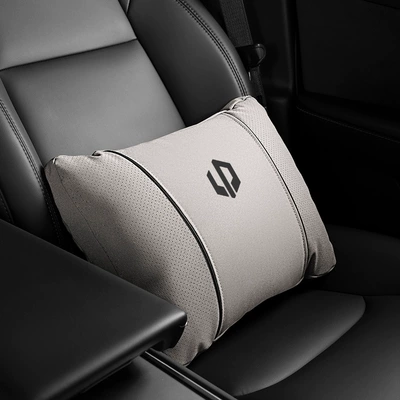 Headrest Support Car T03/C11/C01/C16/C10 Seat - k-type-off-white-zero-running-waist-support-one-pack