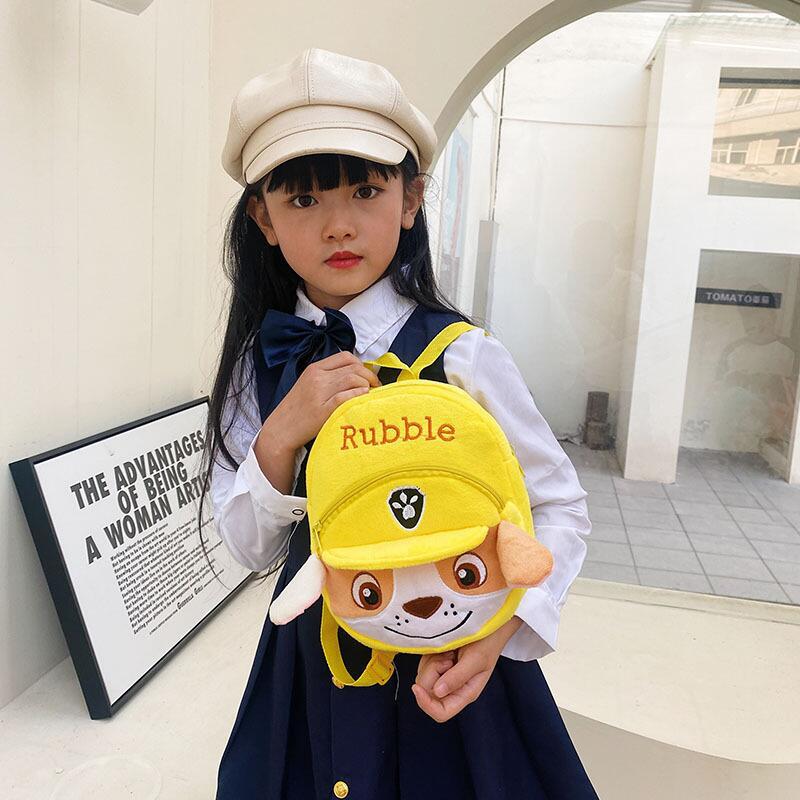 Bolso de felpa informal para bebés transfronterizos, monedero de año, reducción de la carga, mochila de comercio exterior de dibujos animados, mochila de ocio