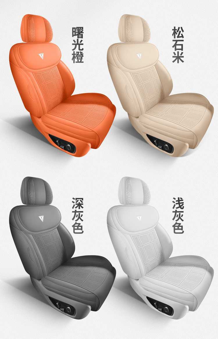Deep Blue S09 Special Car Seat Cushion, Suede Leather Saddle Pad, Perforated and Breathable, Suitable for All Seasons, Six-Seater S09 Seat Cover