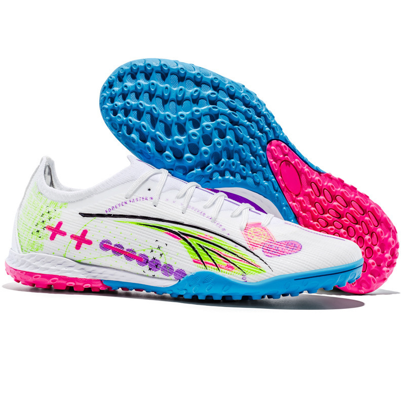 Nuevos zapatos de fútbol transfronterizos para hombres competición profesional AG zapatos de fútbol de clavos largos entrenamiento juvenil TF clavos de fútbol deportivo