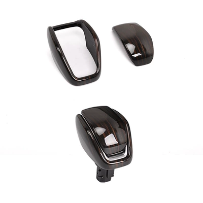 set interior — Sürətlər qutusu və əl tormozu başlıqları - high-end-peach-wood-grain-2-piece-set