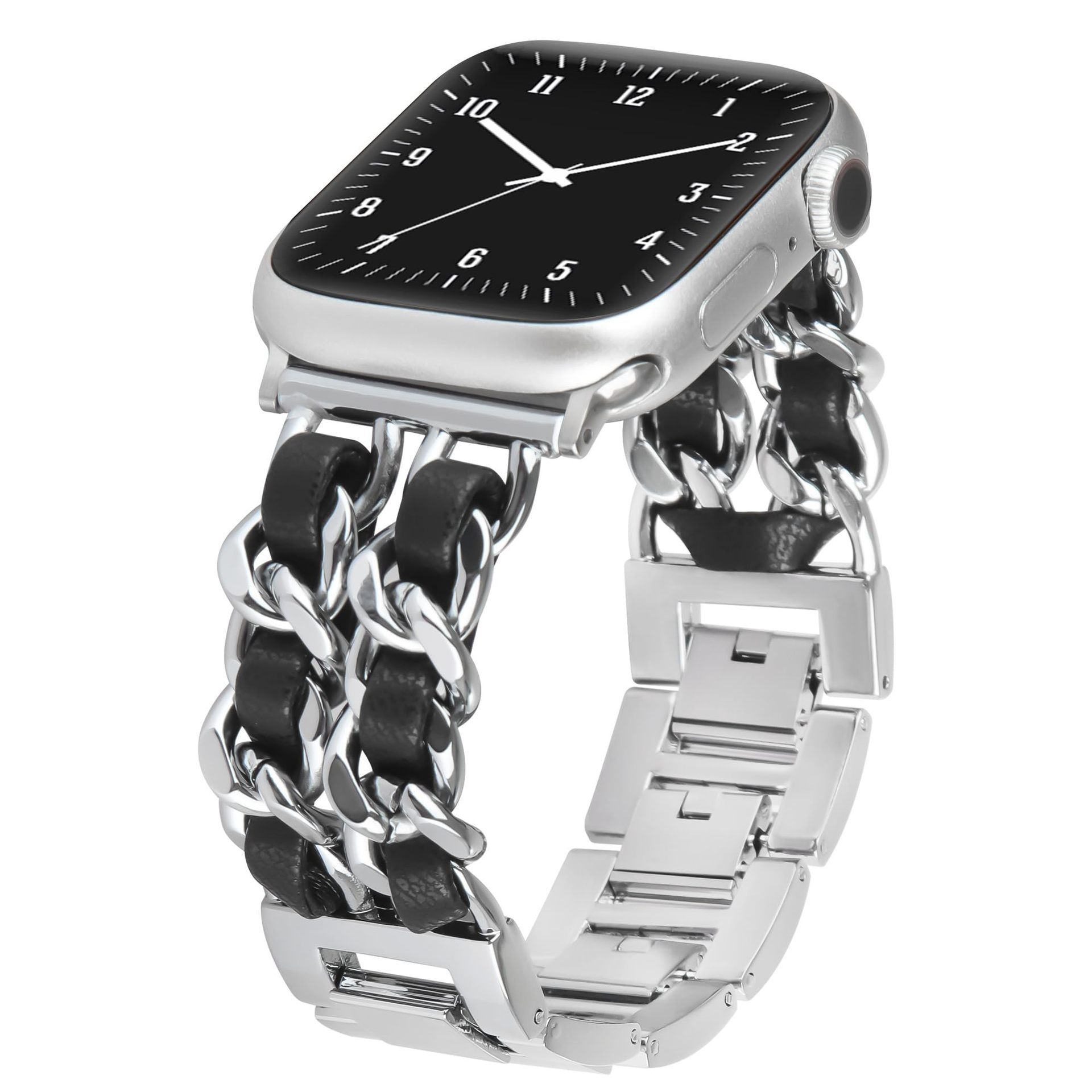 블랙 가죽 + 실버